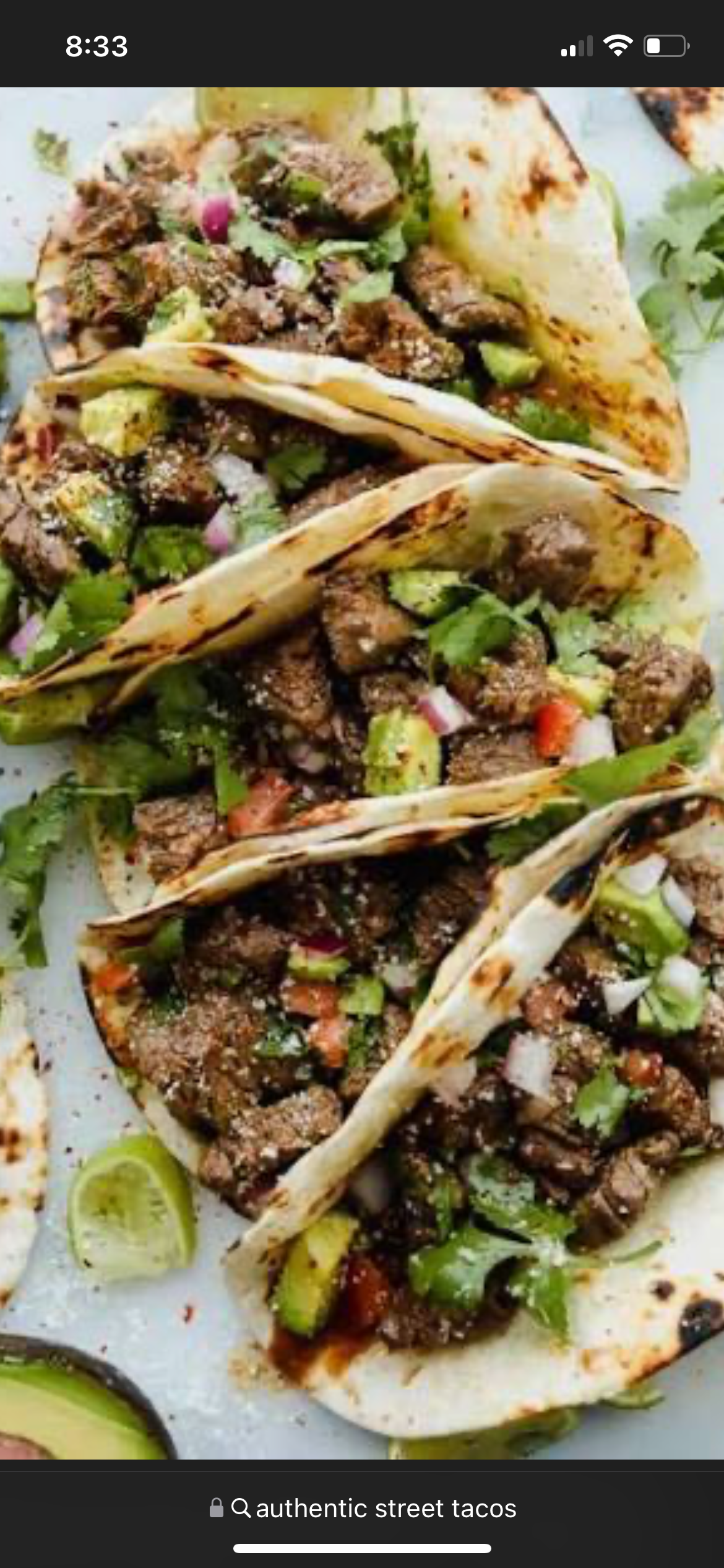 Mexican street tacos